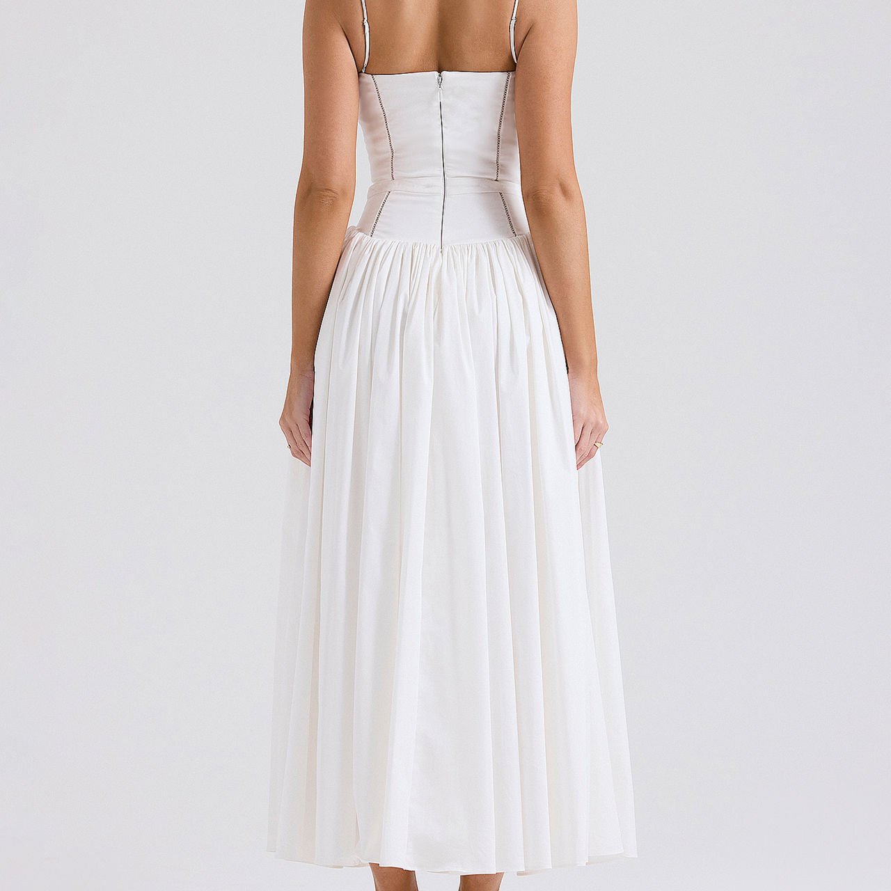 Velnoir™ Seraphina Corsage Midi Dress - Velnoir™