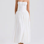 Velnoir™ Seraphina Corsage Midi Dress - Velnoir™