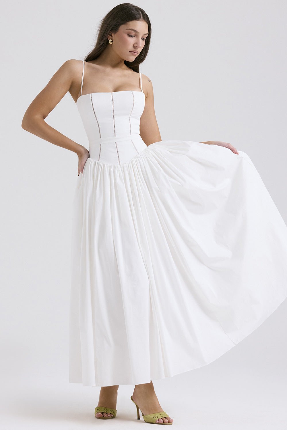 Velnoir™ Seraphina Corsage Midi Dress - Velnoir™