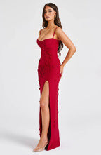 Velnoir™ Valmont Fleurée Maxi Dress - Velnoir™