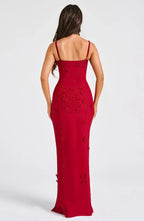 Velnoir™ Valmont Fleurée Maxi Dress - Velnoir™